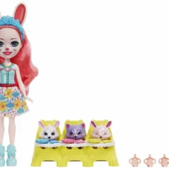 MATTEL ENCHANTIMALS - MEILLEURS AMIS DES BEBES 15 CM - POUPEE BREE BUNNY ET TWIST
