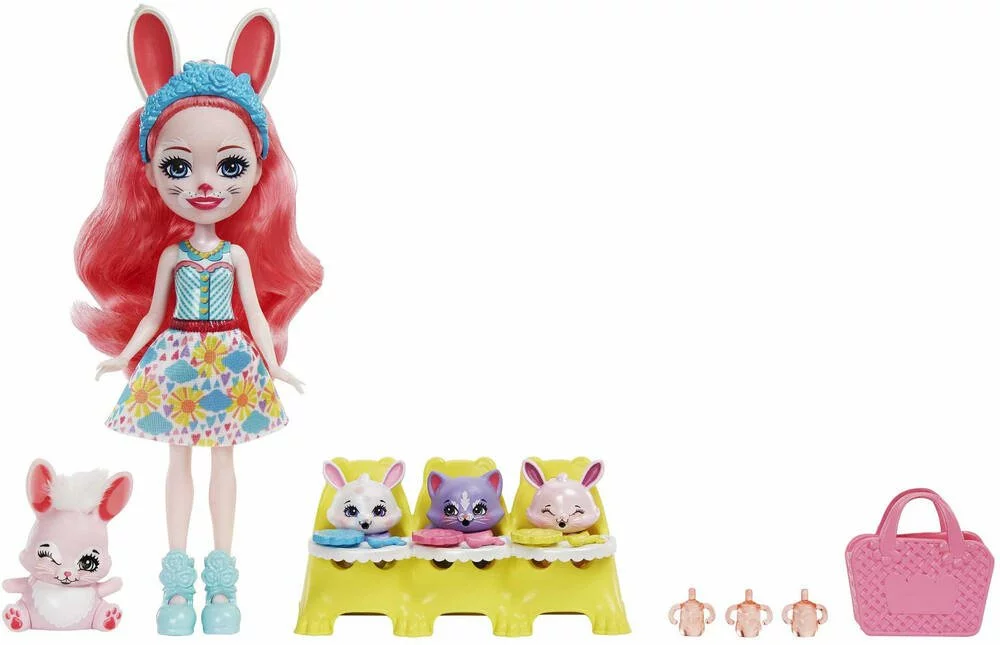 MATTEL ENCHANTIMALS - MEILLEURS AMIS DES BEBES 15 CM - POUPEE BREE BUNNY ET TWIST 1 MATTEL ENCHANTIMALS - MEILLEURS AMIS DES BEBES 15 CM - POUPEE BREE BUNNY ET TWIST