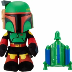 MATTEL PELUCHE BOBA FETT STAR WARS FONCTION 30CM
