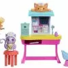 MATTEL ENCHANTIMALS - POUPEE ET COFFRET BETES CITADINES CABINET DU DOCTEUR CHAT