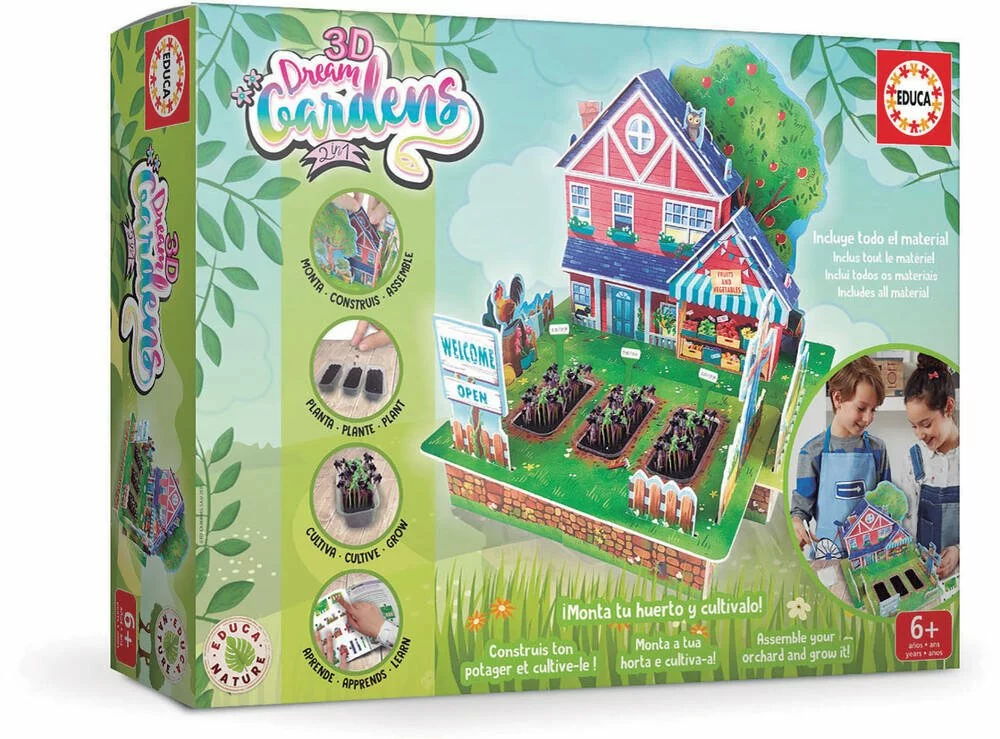 Educa Borras 3D DREAM GARDENS 2 EN 1 - LE POTAGER 1 Educa Borras 3D DREAM GARDENS 2 EN 1 - LE POTAGER