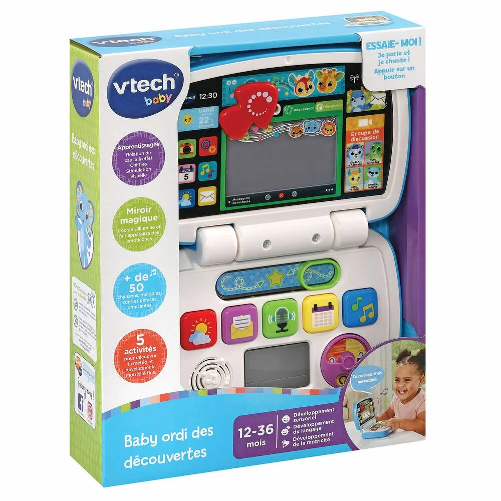 VTech BABY ORDI DES DECOUVERTES 2 VTech BABY ORDI DES DECOUVERTES – Image 2