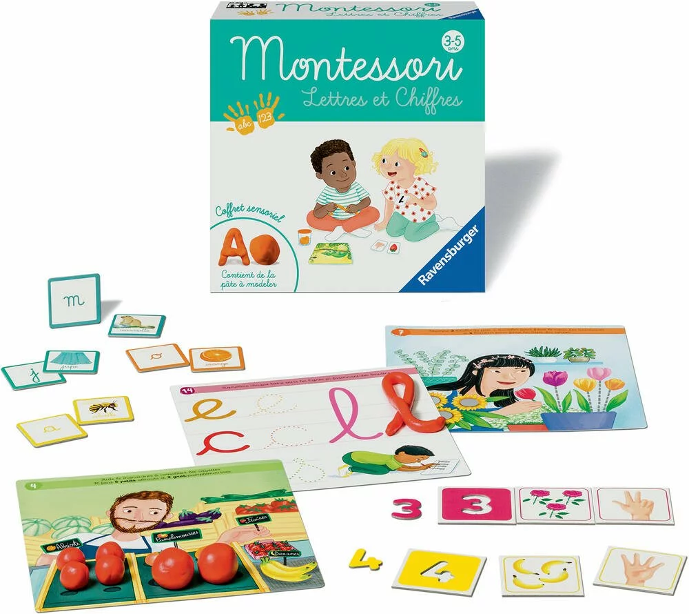 Ravensburger COFFRET MONTESSORI - LETTRES ET CHIFFRES 1 Ravensburger COFFRET MONTESSORI - LETTRES ET CHIFFRES