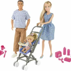 THAĂŹS THAIS POUPEE BALADE EN FAMILLE 29 CM