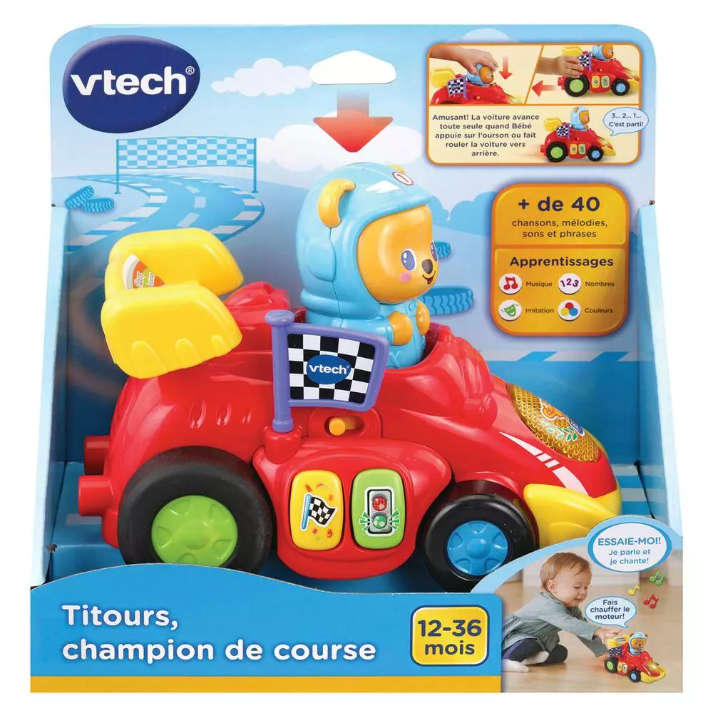 VTech TITOURS, CHAMPION DE COURSE VOITURE 3 VTech TITOURS, CHAMPION DE COURSE VOITURE – Image 3