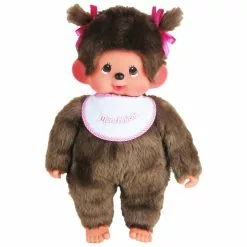 Bandai PELUCHE MONCHHICHI FILLE ROSE 45 CM
