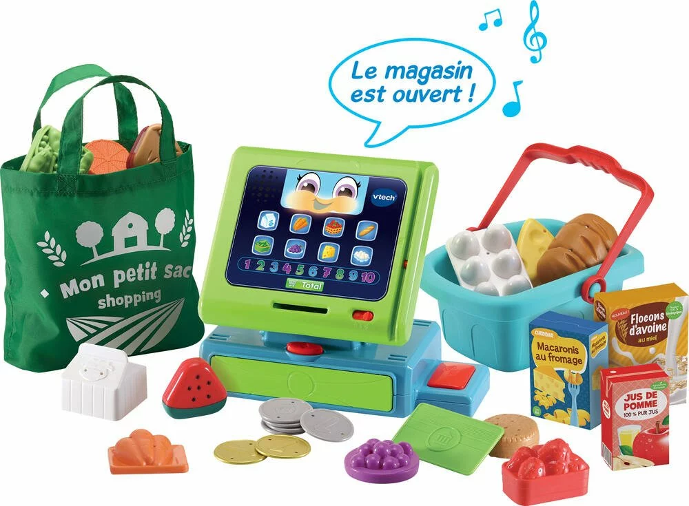 VTech CAISSE ENREGISTREUSE INTERACTIVE MAXI SHOPPING 1 VTech CAISSE ENREGISTREUSE INTERACTIVE MAXI SHOPPING