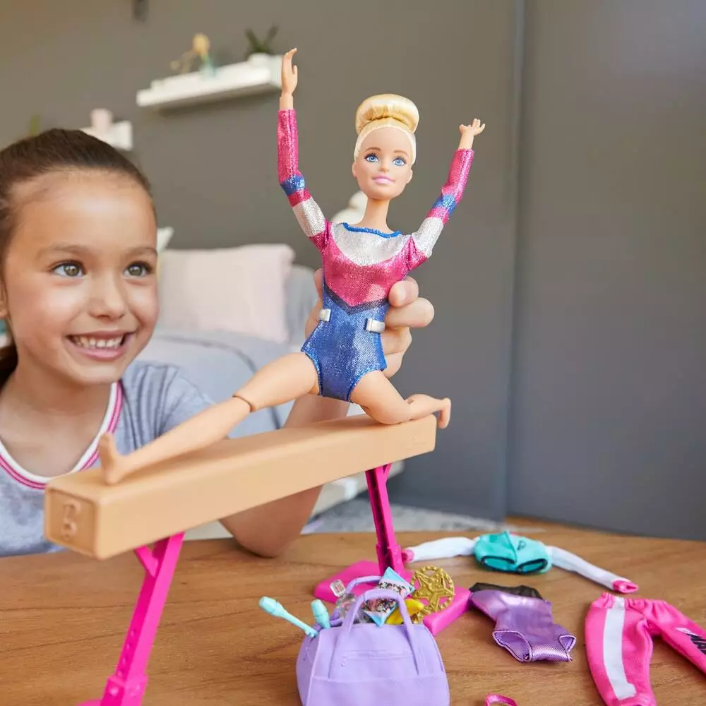 MATTEL COFFRET POUPEE BARBIE GYMNASTIQUE 3 MATTEL COFFRET POUPEE BARBIE GYMNASTIQUE – Image 3