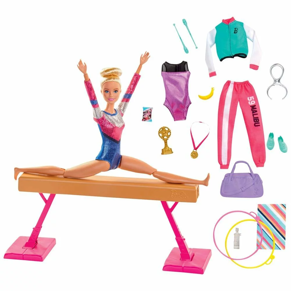 MATTEL COFFRET POUPEE BARBIE GYMNASTIQUE 2 MATTEL COFFRET POUPEE BARBIE GYMNASTIQUE – Image 2