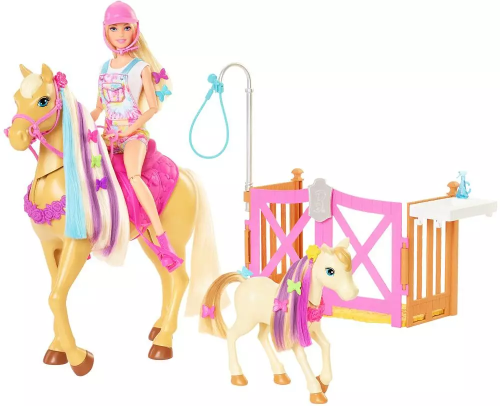 MATTEL POUPEE BARBIE TOILETTAGE DES CHEVAUX 1 MATTEL POUPEE BARBIE TOILETTAGE DES CHEVAUX