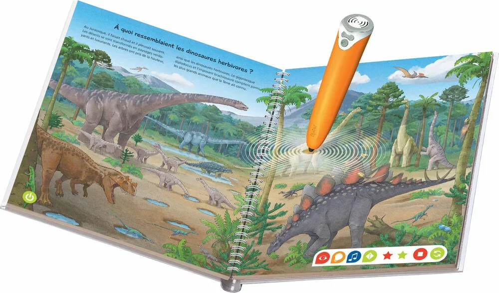 Ravensburger TIPTOI - COFFRET COMPLET LECTEUR INTERACTIF + LIVRE JE DECOUVRE LES DINOSAURES 2 Ravensburger TIPTOI - COFFRET COMPLET LECTEUR INTERACTIF + LIVRE JE DECOUVRE LES DINOSAURES – Image 2