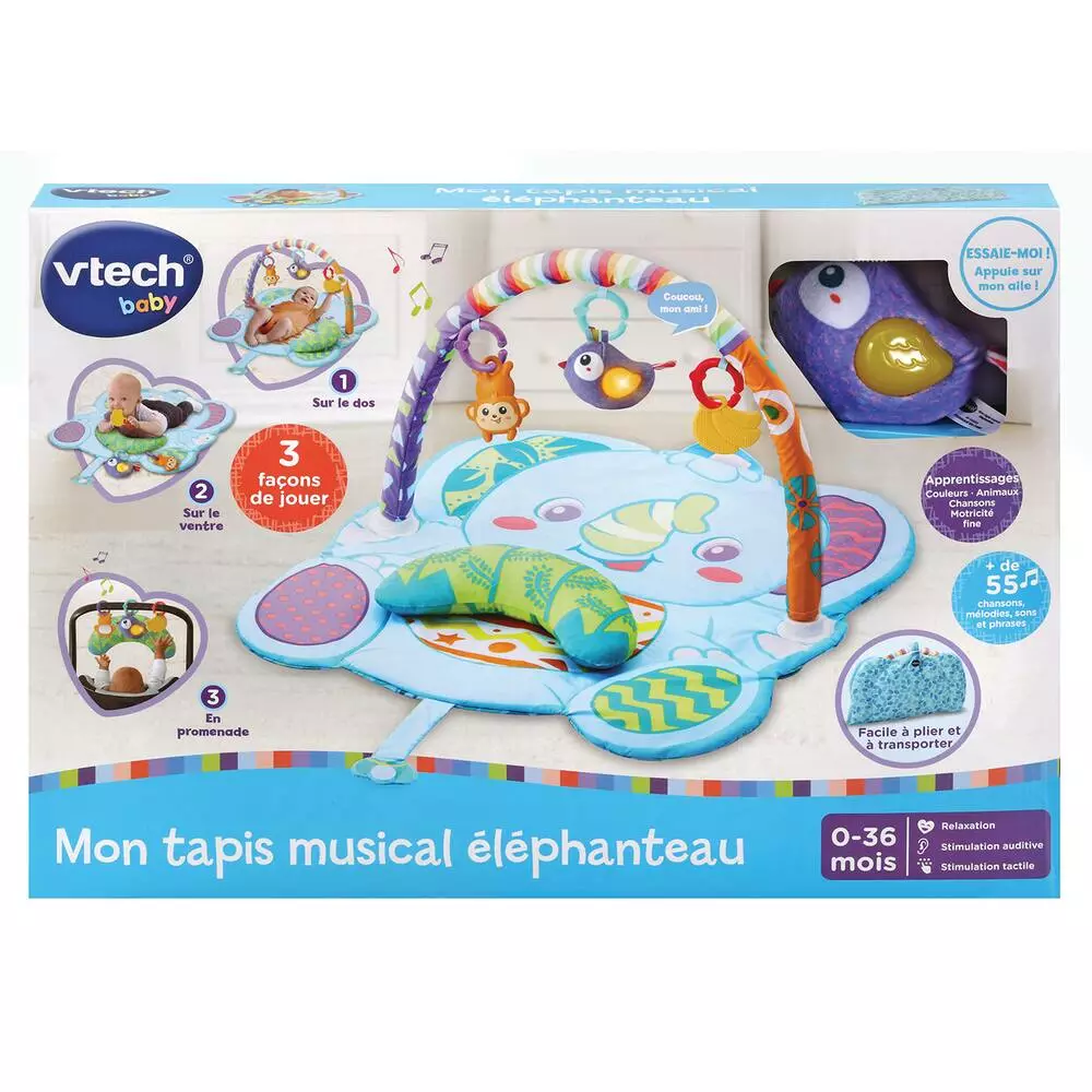 VTech MON TAPIS MUSICAL ÉLEPHANTEAU 4 VTech MON TAPIS MUSICAL ÉLEPHANTEAU – Image 4