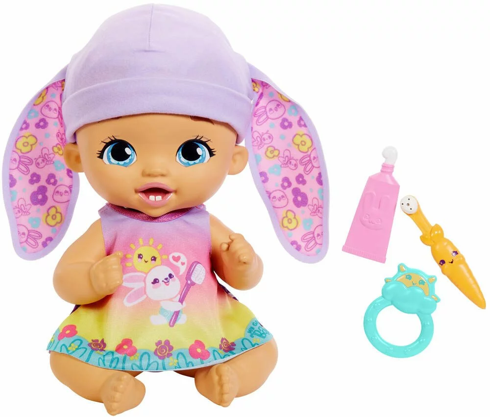MATTEL POUPEE BEBE LAPIN SE BROSSE LES DENTS - MY GARDEN BABY 1 MATTEL POUPEE BEBE LAPIN SE BROSSE LES DENTS - MY GARDEN BABY