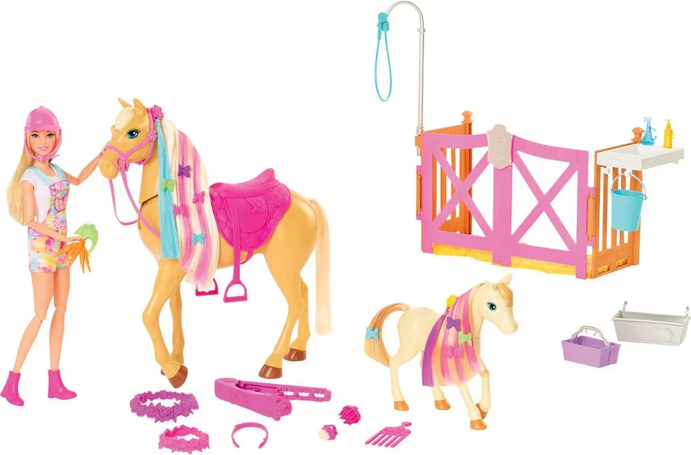 MATTEL POUPEE BARBIE TOILETTAGE DES CHEVAUX 2 MATTEL POUPEE BARBIE TOILETTAGE DES CHEVAUX – Image 2