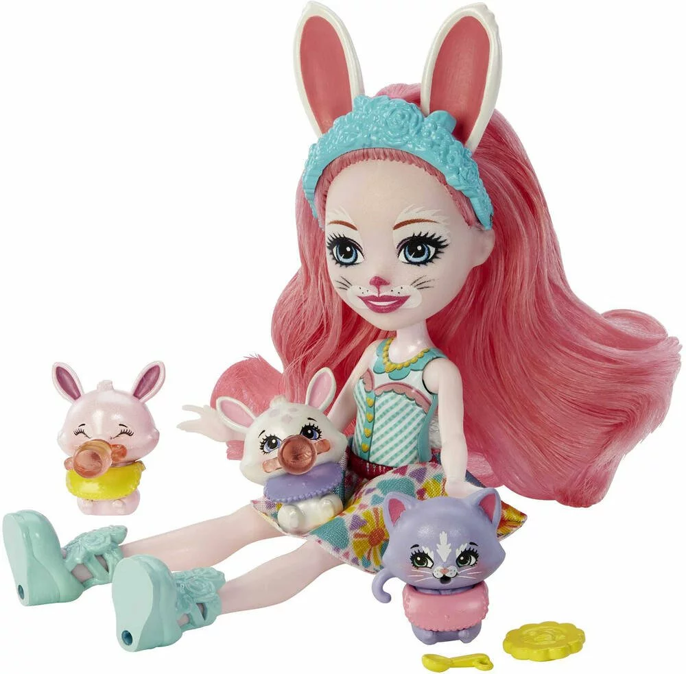 MATTEL ENCHANTIMALS - MEILLEURS AMIS DES BEBES 15 CM - POUPEE BREE BUNNY ET TWIST 4 MATTEL ENCHANTIMALS - MEILLEURS AMIS DES BEBES 15 CM - POUPEE BREE BUNNY ET TWIST – Image 4