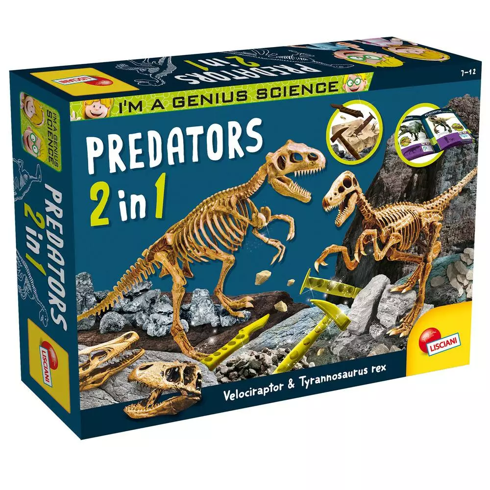 LISCIANI GIOCHI I'M A GENIUS PREDATORS 2 IN 1 NEW EDITION DINOSAURE 1 LISCIANI GIOCHI I'M A GENIUS PREDATORS 2 IN 1 NEW EDITION DINOSAURE