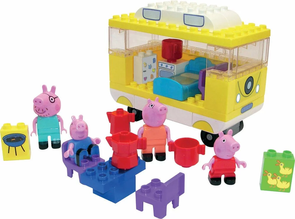 SMOBY BIG BLOXX PEPPA PIG CAMPING CAR 1 SMOBY BIG BLOXX PEPPA PIG CAMPING CAR