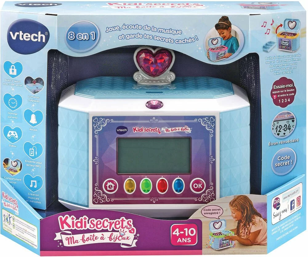 VTech KIDISECRETS - MA BOITE À BIJOUX BLEUE 3 VTech KIDISECRETS - MA BOITE À BIJOUX BLEUE – Image 3