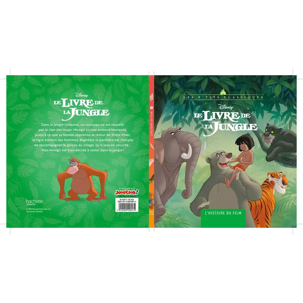 Hachette Livre DISNEY LE LIVRE DE LA JUNGLE - L'HISTOIRE DU FILM 2 Hachette Livre DISNEY LE LIVRE DE LA JUNGLE - L'HISTOIRE DU FILM – Image 2