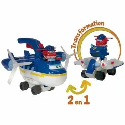 ALPHA GROUP SUPER WINGS - AVION POLICE PATROLLER 2 EN 1 + 1 FIGURINE