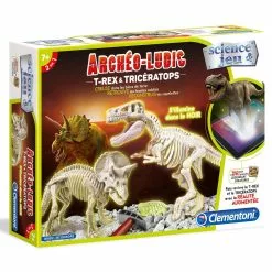 Clementoni ARCHEO LUDIC T REX ET TRICERATOPS PHOSPHORESCENT