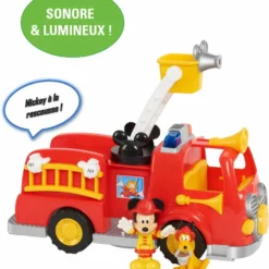GP TOYS MICKEY – CAMION DE POMPIER AVEC FONCTIONS SONORES ET LUMINEUSES