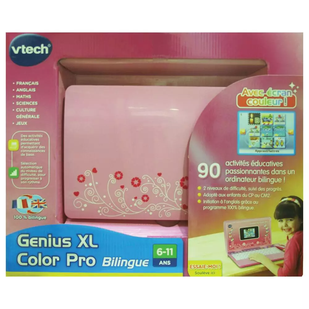 VTech GENIUS XL COLOR PRO BILINGUE ROSE 4 VTech GENIUS XL COLOR PRO BILINGUE ROSE – Image 4