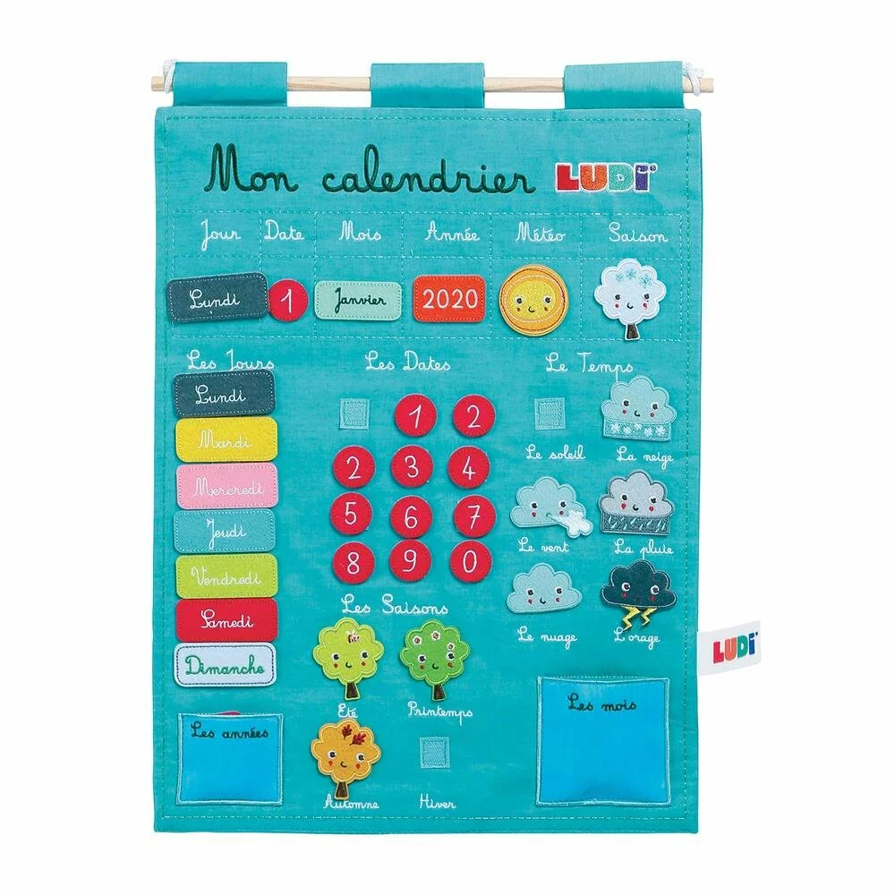 LUDI CALENDRIER BASIC BLEU 1 LUDI CALENDRIER BASIC BLEU