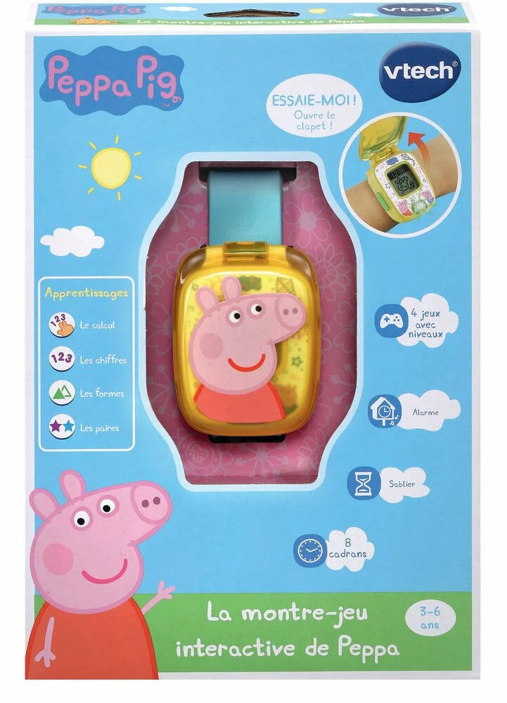 VTech PEPPA PIG - LA MONTRE JEU INTERACTIVE DE PEPPA 3 VTech PEPPA PIG - LA MONTRE JEU INTERACTIVE DE PEPPA – Image 3