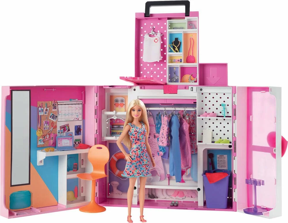 MATTEL POUPEE BARBIE ET COFFRET DRESSING DELUXE 1 MATTEL POUPEE BARBIE ET COFFRET DRESSING DELUXE