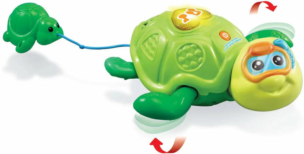 VTech MAMAN TORTUE ET SON BÉBÉ NAGEUR 1 VTech MAMAN TORTUE ET SON BÉBÉ NAGEUR