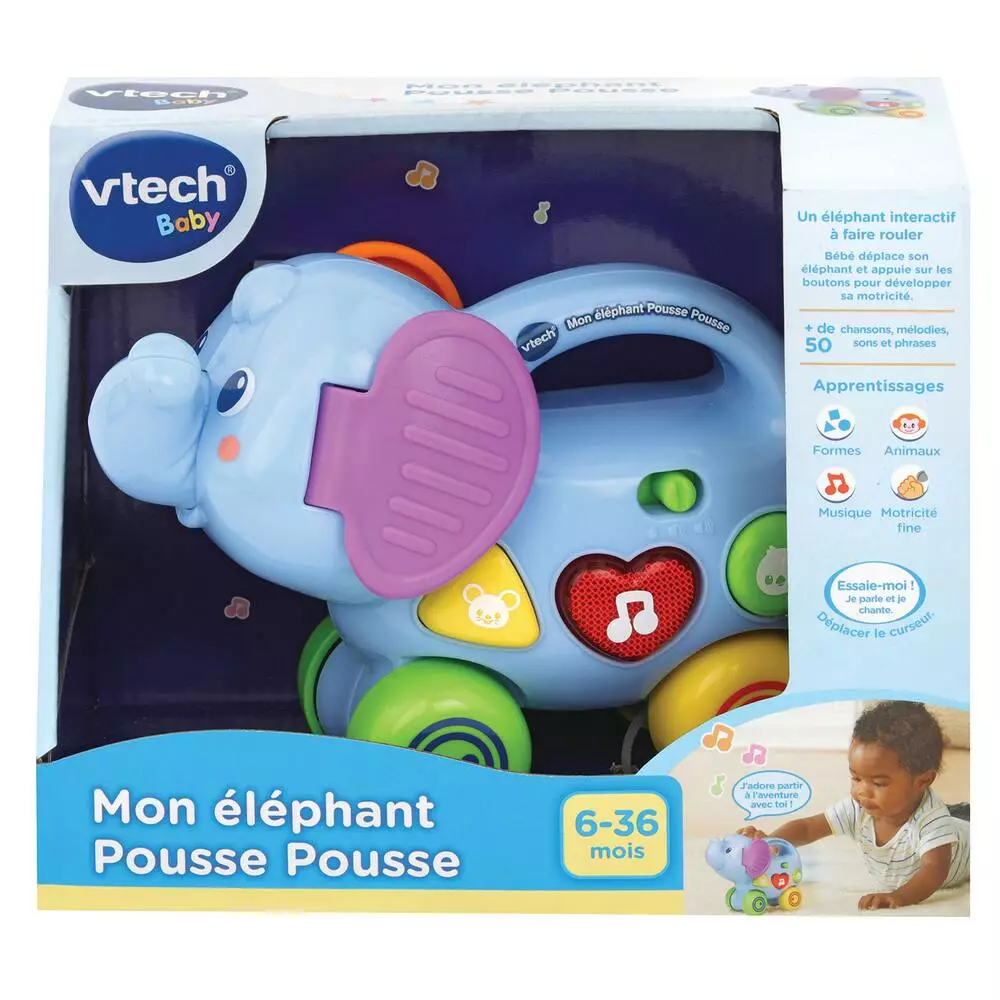 VTECH BABY - MON ELEPHANT POUSSE POUSSE 3 VTECH BABY - MON ELEPHANT POUSSE POUSSE – Image 3