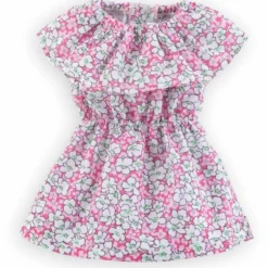 MA COROLLE - ROBE FLEURIE ROSE - MA COROLLE