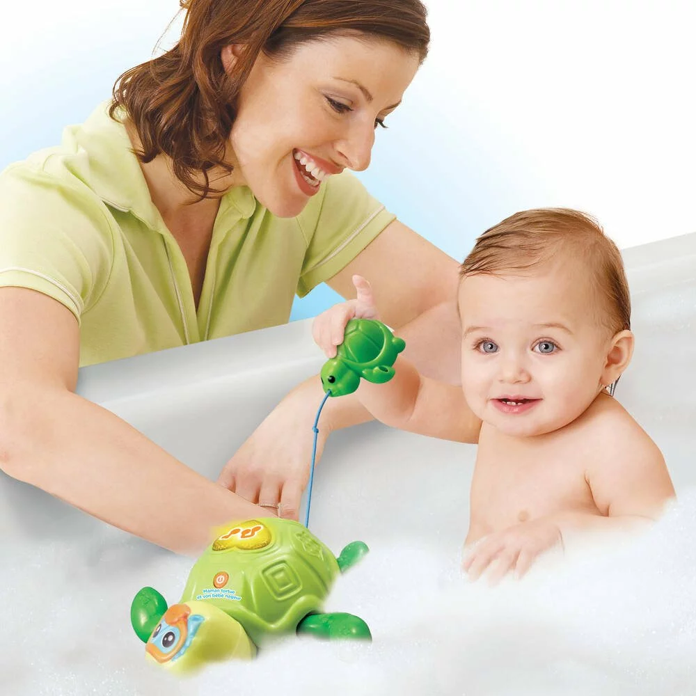 VTech MAMAN TORTUE ET SON BÉBÉ NAGEUR 2 VTech MAMAN TORTUE ET SON BÉBÉ NAGEUR – Image 2