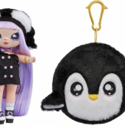 MGA Entertainment NA NA NA SURPRISE - POUPEE 2-IN-1 COZY SERIES - LAVENDER PENGUIN