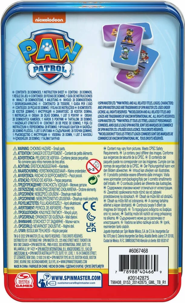 SPIN MASTER BOITE METAL DOMINOS LA PAT' PATROUILLE 4 SPIN MASTER BOITE METAL DOMINOS LA PAT' PATROUILLE – Image 4