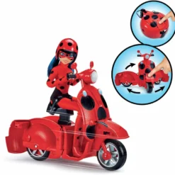 Bandai MIRACULOUS SCOOTER + POUPEE LADYBUG
